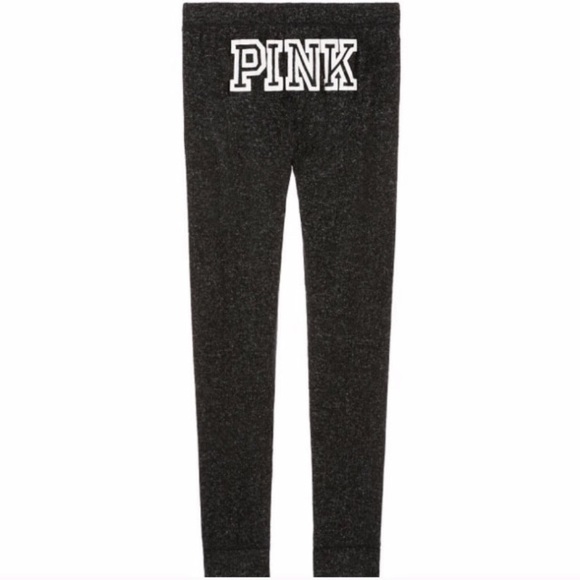 Vs Pink Cozy Jersey Sleep Pant Pajama Black L - Picture 4 of 5
